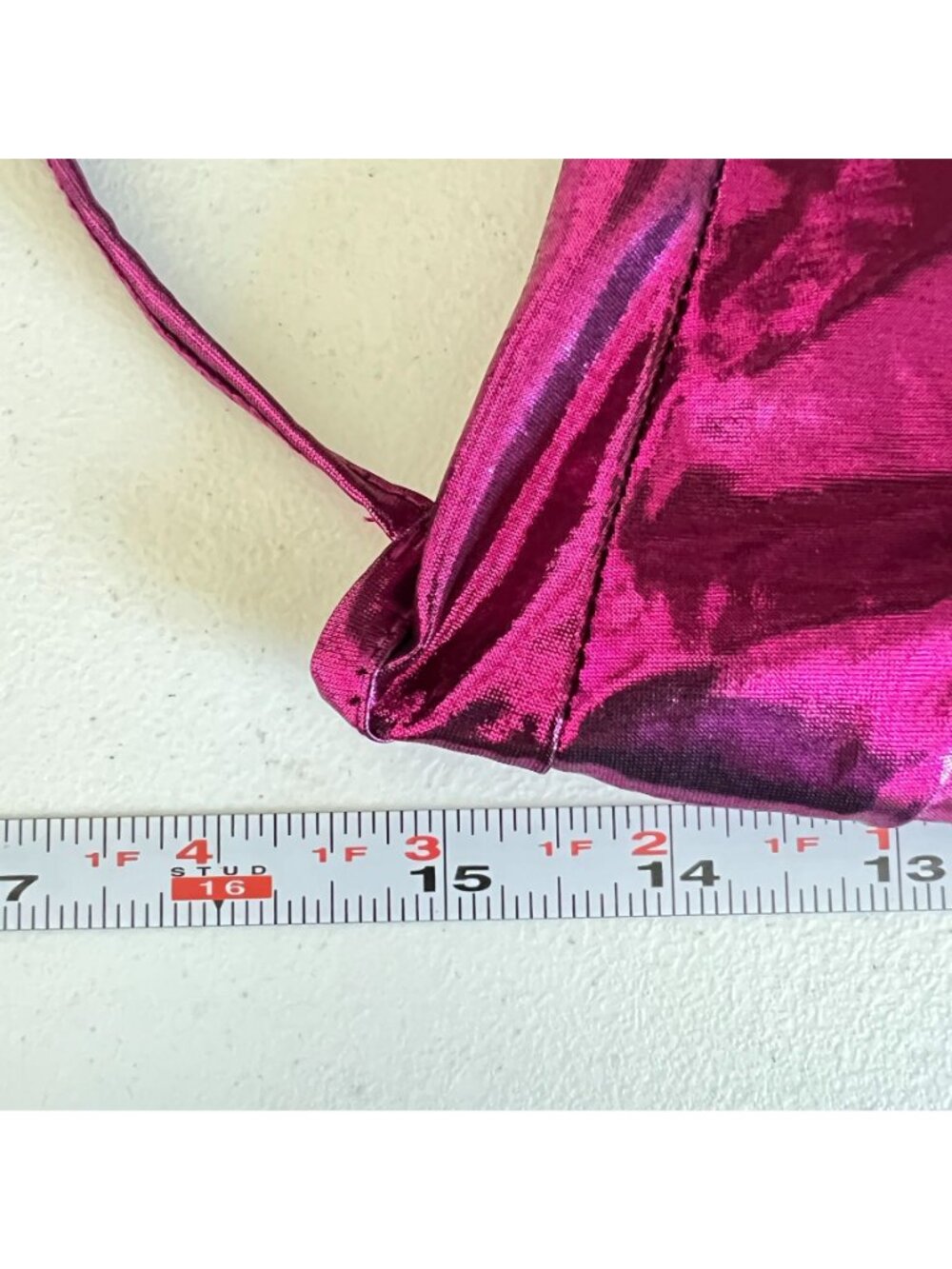 Y2K Metallic Fuchsia Maxi Dress Bustier Open Back Clubwear Party Sz M Rave Birth - Picture 5 of 10